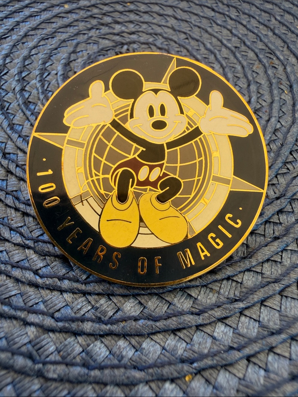 Vintage Disney Mickey Mouse 100 Years Pin – Black & Gold collector edition